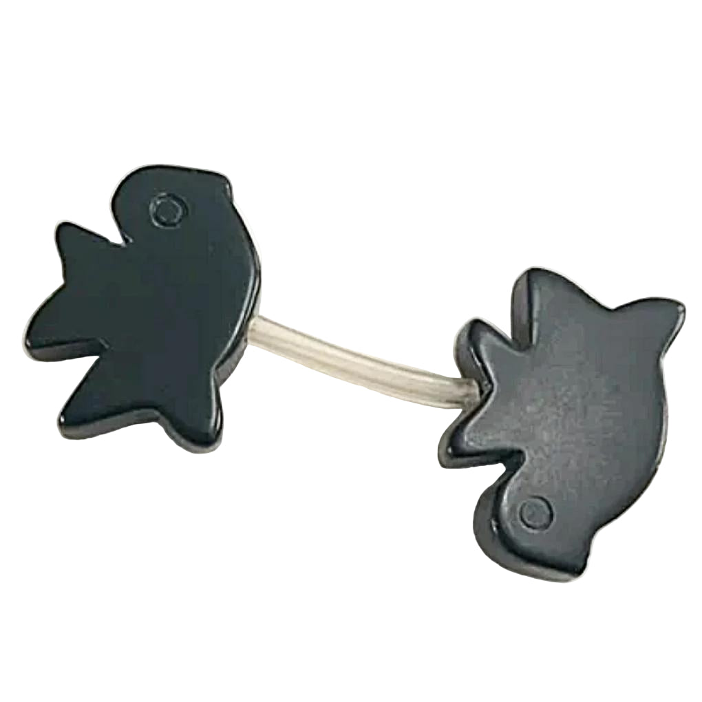 Acrylic Blackbird Beads for Jewelry Making - new earth gifts