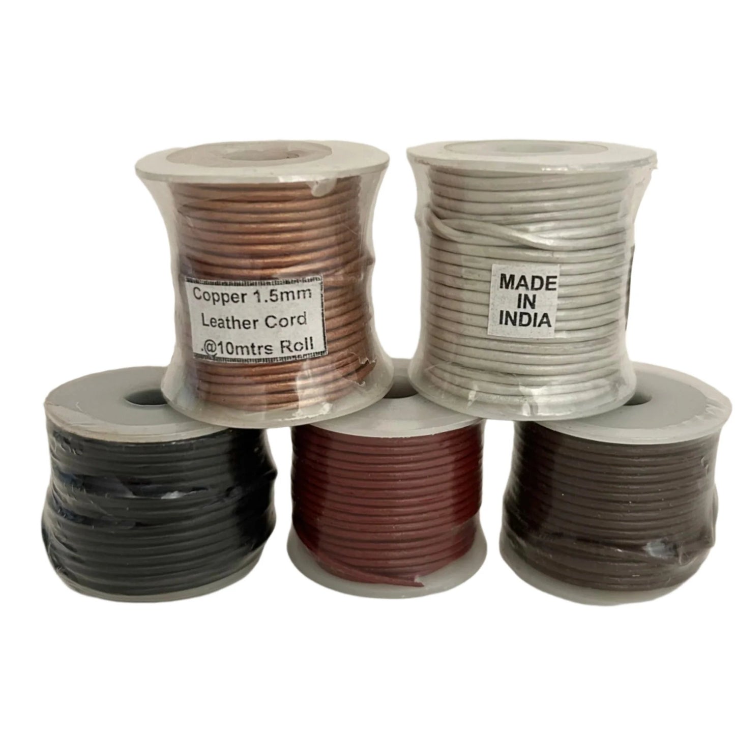 Leather Cord Round 1.5mm - Variety of Colors | New Earth Gifts