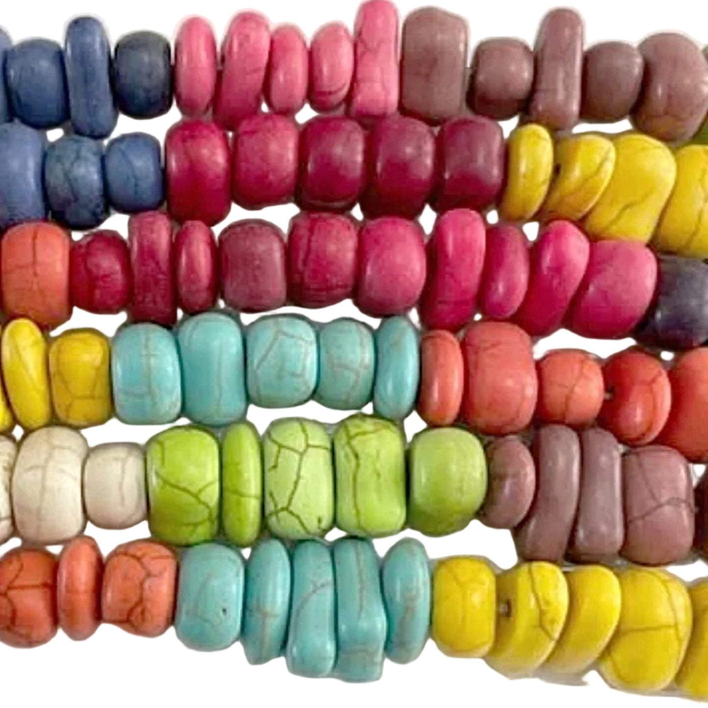 Magnesite Chunky Chip Beads Assorted Colors | New Earth Gifts