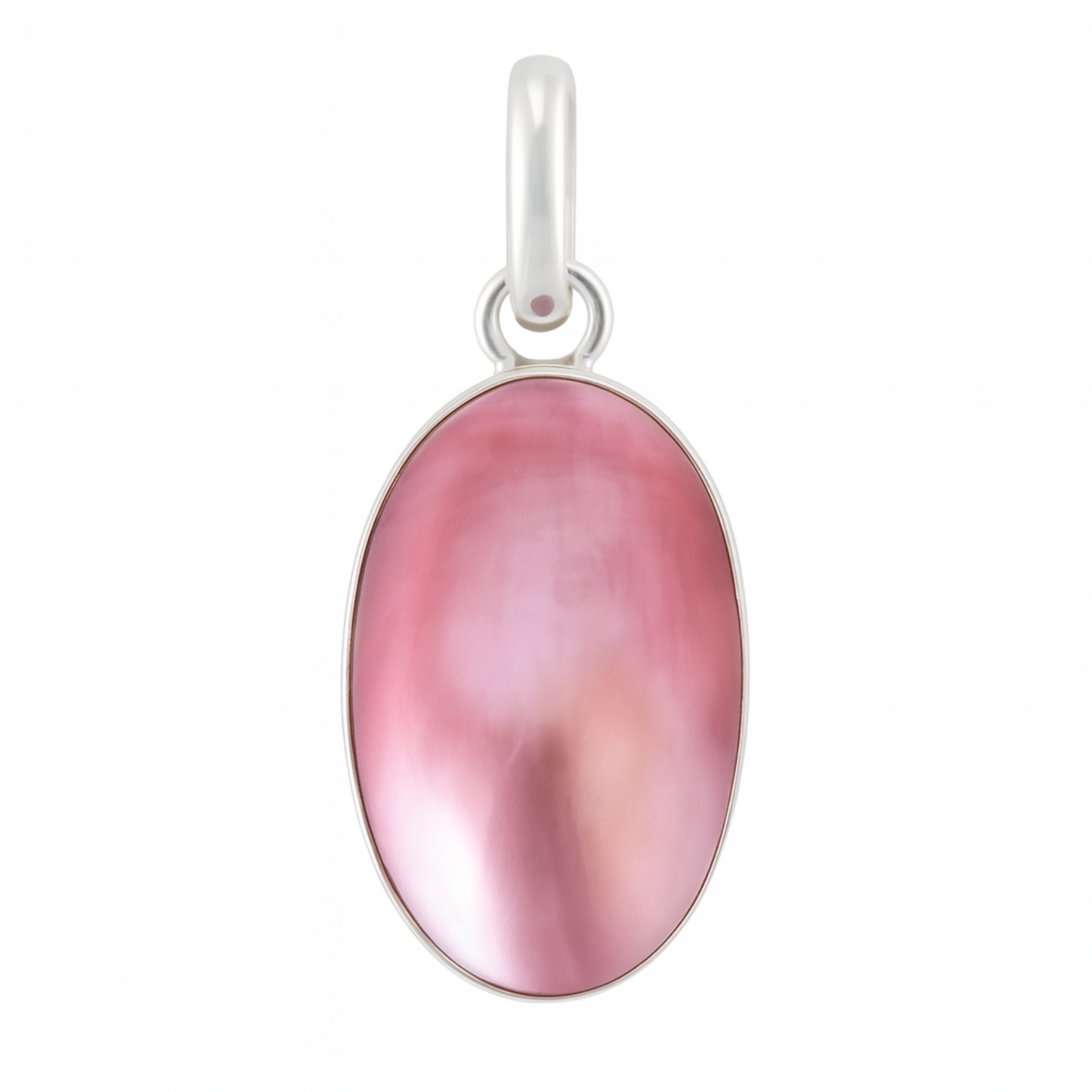 Mother of Pearl Pink Oval Pendant | New Earth Gifts