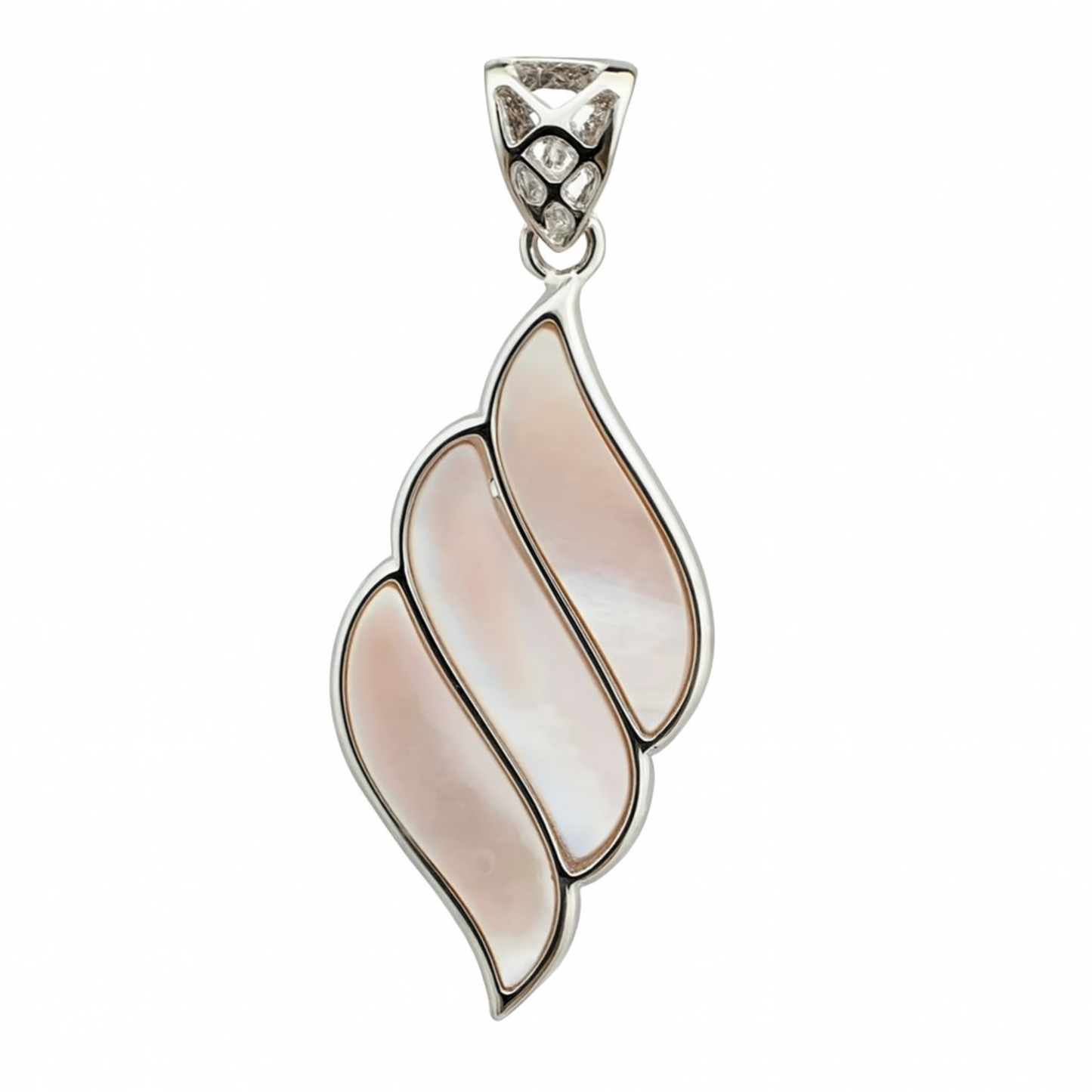 Mother of Pearl Pink Inlay Pendant | New Earth Gifts and Beads