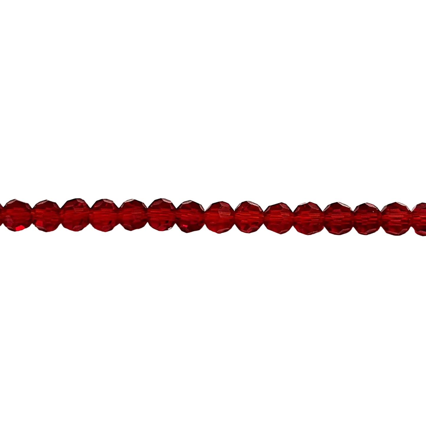 Crystal Red Faceted Round Beads — New Earth Gifts and Beads