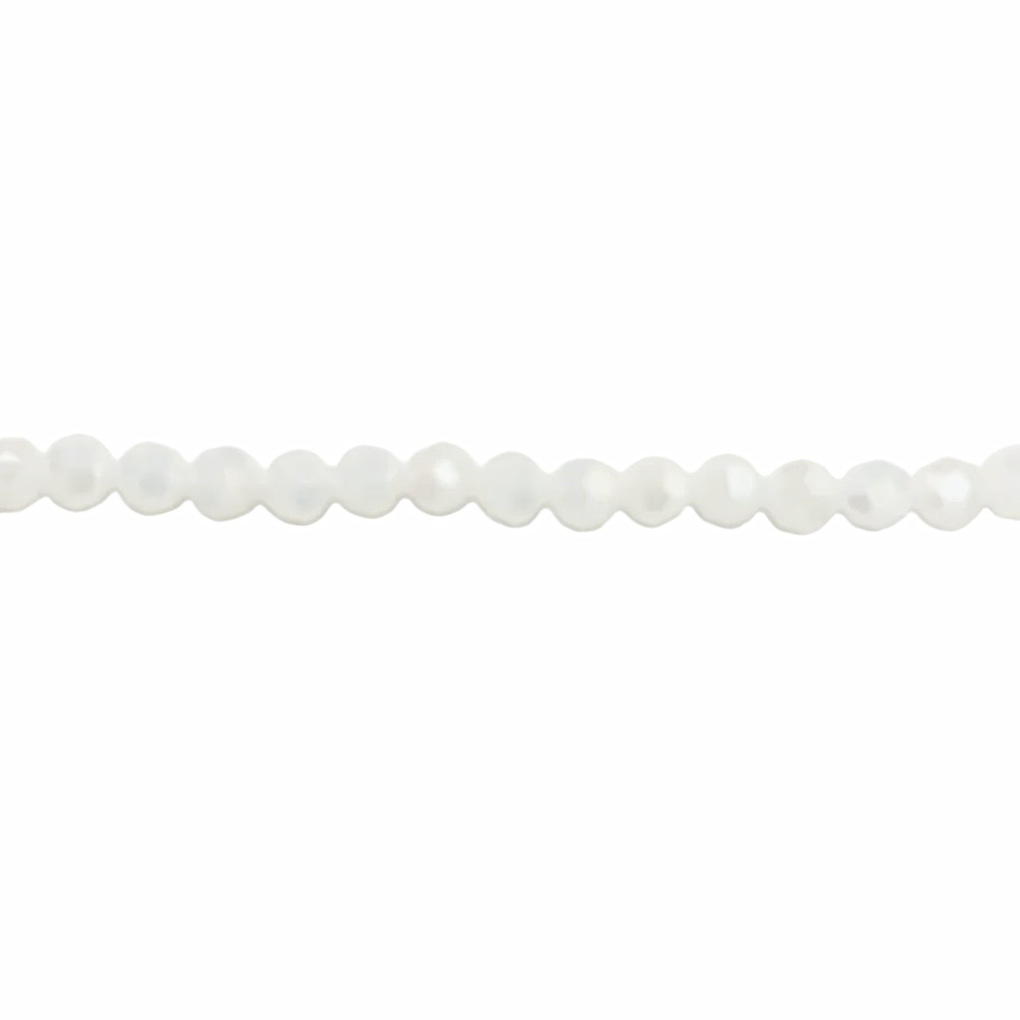 Crystal White Round Beads 6mm – Thunder Polish Glass - New Earth Gifts and Beads