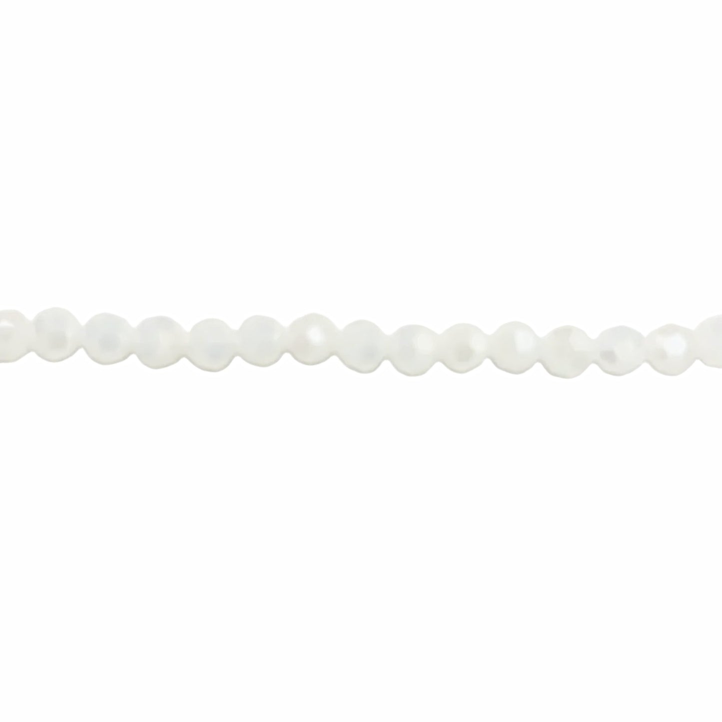Crystal White Round Beads 4mm – Thunder Polish Glass - New Earth Gifts and Beads