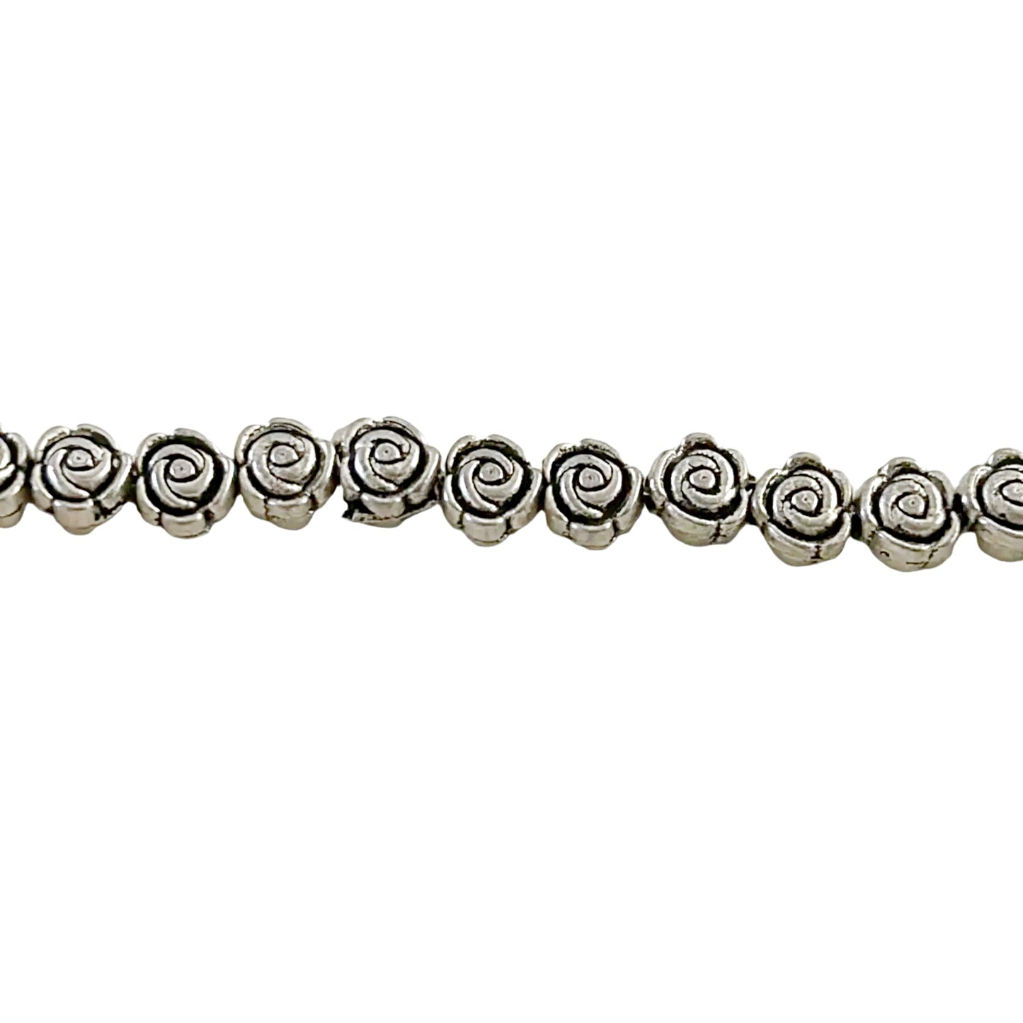 Zinc Alloy Double-Sided Carved Rose Beads - new earth gifts and beads