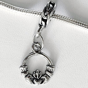 Claddagh Large Hole Dangling Charm | New Earth Gifts