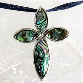 Abalone Cross Pendant | New Earth Gifts