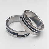 Stainless Steel Ring-Abstract Pattern | New Earth Gifts