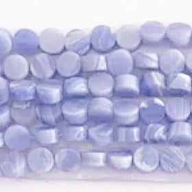 agate blue lace button beads - new earth gifts
