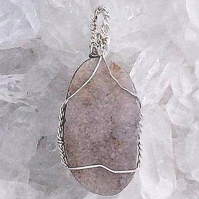 Agate Druzy Pendant - Peach And Gray Druzy For Sale New Earth Gifts