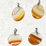 Agate Disk Pendants - New Earth Gifts