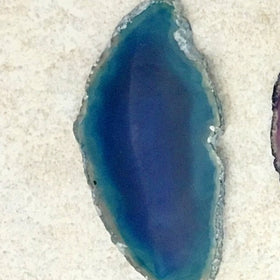Polished Agate Teal Slices 3 Inches - New Earth Gifts 