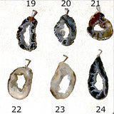 Agate Geode Slice Pendants Style 19-24 - New Earth Gifts and Beads