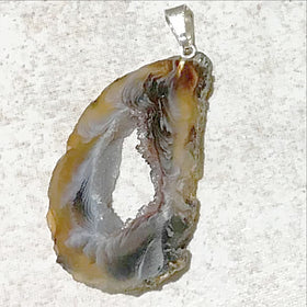 Agate Geode Slice Pendants -  New Earth Gifts