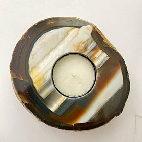 Agate Slab Candle Holder - New Earth Gifts