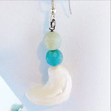 Amazonite and Mother of Pearl Earrings - New Earth Gifts