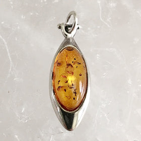 Baltic Amber Pendant Marquis Style - New Earth Gifts