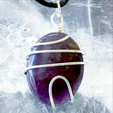 Amethyst Pendants with Choice of Wire Wrapped Styles | New Earth Gifts