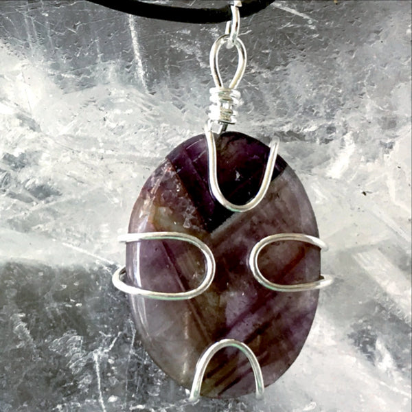 Amethyst Pendants with Choice of Wire Wrapped Styles | New Earth Gifts