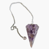 Orgone Chakra Pendulum - Amethyst Crown Chakra | New Earth Gifts