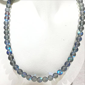 Angel Aura Frosted Blue Quartz Necklace - New Earth Gifts
