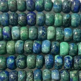 Azurite Malachite Rondelle Beads | New Earth Gift