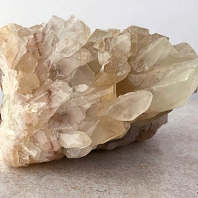 Clear Calcite Specimen with Touches of Gold Calcite | New Earth Gifts