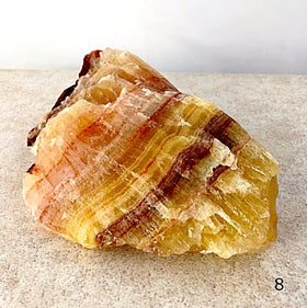 Banded Tri-Colored Calcite-New Earth gifts