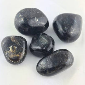 black onyx unpolished tumbled stone