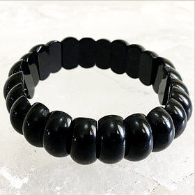Black Agate Arch Beaded Bracelet | New Earth Gifts