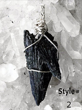 Black Kyanite Pendant - New Earth Gifts