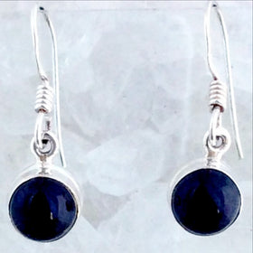 Sterling Black Onyx Dangle Earrings -New Earth Gifts