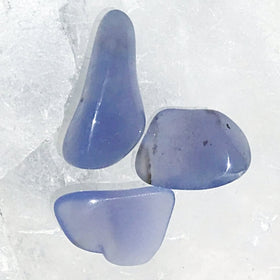 Blue Chalcedony Tumbled Stone 1 pc  - New Earth Gifts 