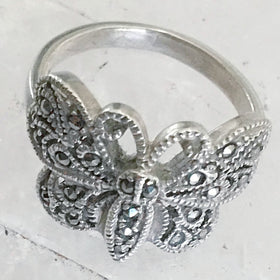 Butterfly Ring in Sterling Silver | New Earth Gifts