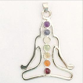 Chakra Meditation  Pendant - Om Figure-New Earth Gifts