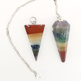 Chakra Layered Pendant and Pendulum Set - New Earth Gifts