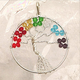 Chakra Tree of Life Pendant - New Earth Gifts