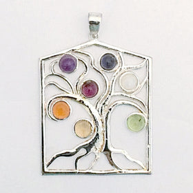 Tree of Life Chakra Gemstone Pendant - New Earth Gifts