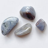 Blue Chalcedony Tumbled Stone 1 pc - New Earth Gifts