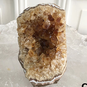 Citrine Druse Cut Base Perfect Desk Crystal | New Earth Gifts