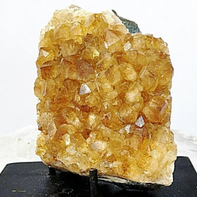 Citrine Druse Cluster with Free Stand - New Earth Gifts