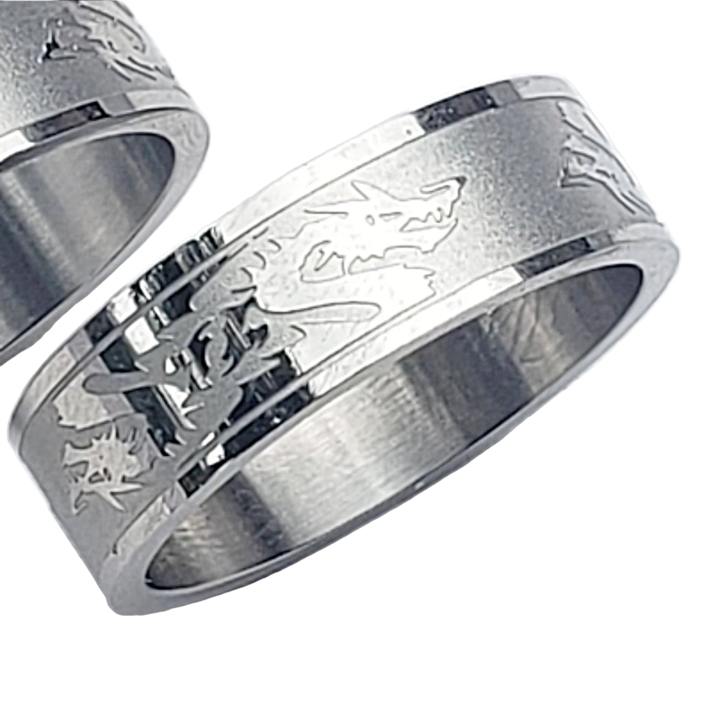 Stainless Steel Ring Six Dragons - New Earth Gifts