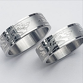 Stainless Steel Ring Six Dragons - New Earth Gifts