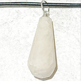 Faceted Moonstone Drop Pendant - New Earth Gifts
