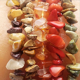 Gemstone Chip Bracelets-Fall Colors - New Earth Gifts