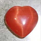 Red Fiber Optic Hearts - Cats Eye Mini Hearts, 30mm - New Earth Gifts