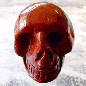 Gemstone Brecciated Jasper Skull 40mm - New Earth Gifts