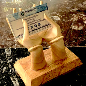 Wood Hands - Business Card Holder, Ring Display | New Earth Gifts