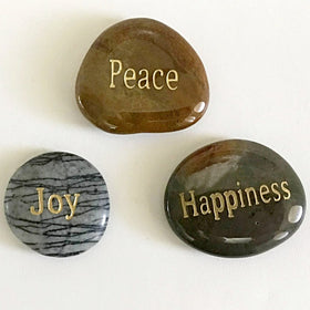 Happiness Message Stone Set - New Earth Gifts