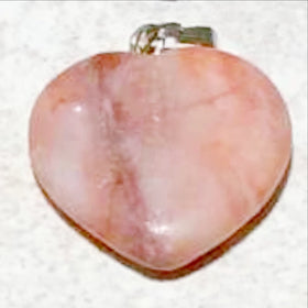 Gemstone Heart Pendant - 20mm Stone Heart - New Earth Gifts